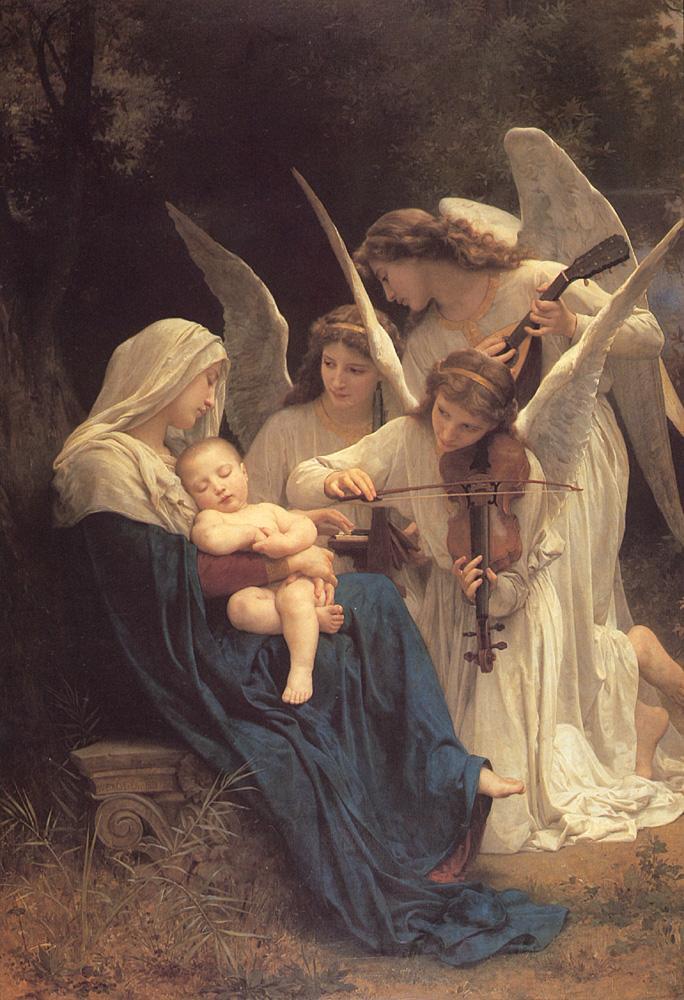 William Bouguereau The Virgin with Angels
